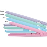4Colors 2 in 1 Mini Hair Straightener Ceramic Plate Beauty Flat Iron Heating Curler Hair Straightener Mini Flat Iron