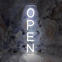 Open LED Neon Sign with Remote Controller Energy Saving Light Up 43*9.8cm Open Sign for Business Shop Bar Pub and Commercial Use