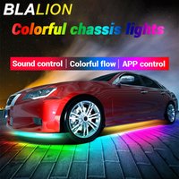 BLALION Car Flexible Underglow Strip Light LED Underbody APP Remote Sound Control RGB Neon Light Atmosphere Lamp Auto Decoration