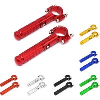 Alconstar CNC Aluminum Motorcycle Part Clamp Pedal M8 90Degree Fixed Folding Passenger Pedal Rear/Front Footpeg Folded Footrest