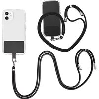Universal Mobile Phone Lanyard With Adjustable Nylon Neck Strap Anti-drop Lanyard Neck Rope With Phone Patch For iPhone Xiaomi