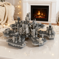 339pcs MOC Icons Atlantis City Microscale Stargate Model Building Blocks Architecture Christmas Gifts Idea Toys Education Brick