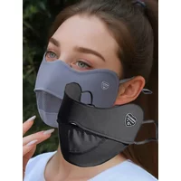 AliExpress NONE Summer Sun Protection Breathable Face Mask for Women Ear Hanging Silky Soft Face Mask Outdoor Cycling Driving Sports Face Mask
