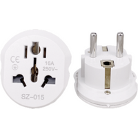 16A Uniwersalny adapter podróżny UE Konwerter Euro UK US AU do UE Gniazdo zasilania AC Wtyczka Ładowarka podróżna Konwerter 250V