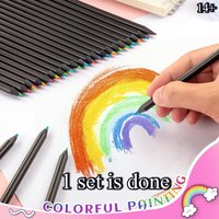 Seven Color Rainbow Pencil Multi-Color Gradient Pencil DIY Drawing Colored Pencil for Kids