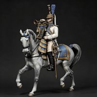 1/32 Resin Soldier model kits figure colorless and self-assembled A-2276