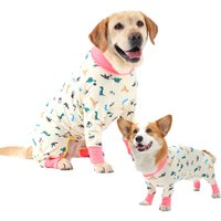 After Surgery Dog Recovery Onesie For Post Spay Body Suit for Male and Female Dogs Comfortable Pet Pajamas Jammies