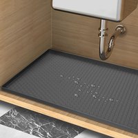 Flexible Silicone Water Basin Underlay Waterproof Kitchen Cabinet Underlay Non Slip Washable Sink Mat