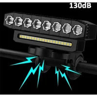 Bicycle Light 8LED USB Rechargeable Front Lamp Type-C MTB Mountain Bike Light 4000mAh Headlight Scooter Cycling Flashlight Lamp