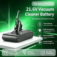 Kompatibel mit dem Dyson Staubsauger-Akku V6V7V8V10, ersetzen Sie den unteren Lithium-Akku durch kompatibles Zubehör 21,6V 12800mAh Ersatzakku.