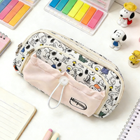 Snoopy Pencil Case Kawaii Large Capacity Pen Bag Stationery Bag Student Supplies Stationery Storage Bag Boy Girl New Term Gifts