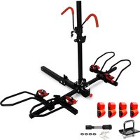 Hitch Mount Bike Rack - Easy to Install Bicycle Carrier for SUV Car Truck - Heavy-Duty Steel Mountain Road Bike Holder - Black