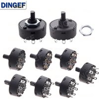 Knob Switch 6A 2/3/5/6/7/8 Position Rotary Switch 3/4/6/7/8/9Pin Heater Temperature Control Switch Electric Oven Power Switch