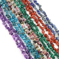 AliExpress NONE 3-5mm/5-8mm Natural Garnet Amethyst Aquamarine Beads Irregular Freeform Chip Gravel Shape Stone Bead DIY Jewelry Making Bracelet