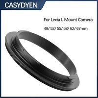49/52/55/58/62/67mm Macro Reverse Lens Adapter Ring For Lecia L Mount Camera Aluminum Alloy Camera Accessories