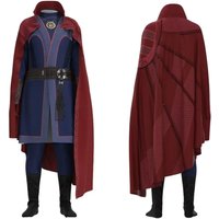 Halloween Cosplay Costume Movie Doctor Strange Stephen Cloak Jumpsuit Suits Theme Party Role Playing Outfits for Adult