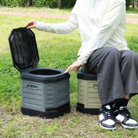 Folding Portable Toilet Reusable Emergency Toilets Anti-Odor Travel Potty for Camping Travel Outdoor Car RV & Emergency Use