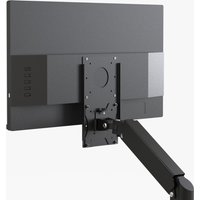 Adjust screen Up and Down or Left Right with monitor support by a borad through VESA holes height lower setting