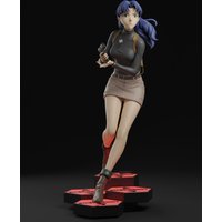 1/24 75mm 1/18 100mm Resin Model Kits Beautiful Girl Warrior Figurine Sculpture Unpainted Painted No Color RW-1121