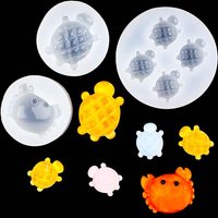 1Pc Turtle Mold Silicone Mold For Turtle Making Reusable Turtle Resin Epoxy Mould Casting Molds DIY Silicone Mould