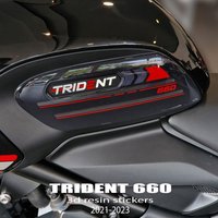 NEW For Trident 660 Trident660 2021 2022 2023 Accessories 3D Gel Epoxy Sticker Kit 3D Motorcycle Tank Pad Protection Sticker