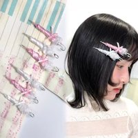 Original lace umbrella hairpin Y2K Style Pastel Umbrella compact and personalized duckbill clip Subcultural Harajuku Accessories
