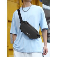 AliExpress TINYAT Men's Casual Waist bag Large Capacity PU Chest Bag Bicycle Bag for Outdoor Travel and Riding