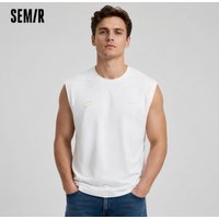 Semir Men Tank Top Quick Dry UV Protection Color Block Print Crew Neck Knit Tank 2026