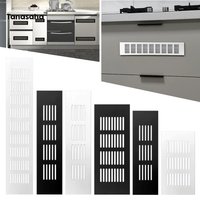Black Silvery Aluminium Alloy Rectangular Ventilation Grille Vents Wardrobe Shoe Cabinet Ventilation Grid Closet Core Vents