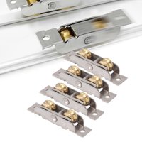 4PCS Sliding Patio Door Roller Assembly Stainless Steel Copper Ball Bearing Wheel Roller Assembly for Glass Door