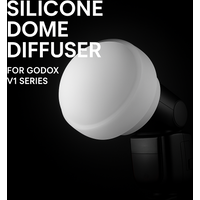 Silicone Dome Diffuser for Godox V1/V1Pro/V100 | 3-Shape Soft Light Modifier | Pure White, No Color Cast, Flexible & Durable