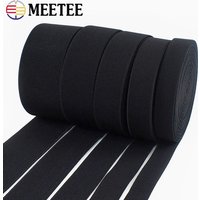 5/10M 10-80mm Nylon Elastikband BH-Stretchbänder Kleidungsgürtel Schwarzes Elastisches Gurtband DIY Nähzubehör