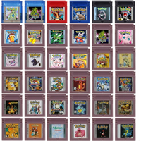GBC Pokemon Series Game Cartridge Red Blue DX Prism Creepy Black Cock Pink Picross for GBC Video Game Console