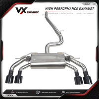 VX for Volkswagen Golf R MK7 / MK7.5 7R / 7.5R 2.0T Valvetronic SUS304 Stainless Steel Catback Exhaust System