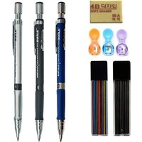 2.0mm Mechanical Pencil Black / Color Lead Refill 2B Automatic Pencil Art For Sketch Painting Drawing Writing School Stationery