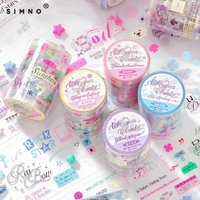 1 Roll Japanese Minimalist Style High-Appearance Handmade Collage Combination Washi Tape