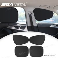 SEAMETAL Car Sun Shade Curtain Cover Electrostatic Abosortion Car Side Window Sunshade UV Protector Summer Car Accessories