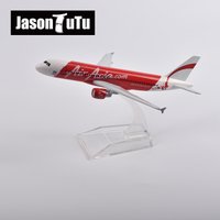 JASON TUTU 1/400 Scale Diecast Metal AirAsia Airbus A320 Aircraft Model 16CM Miniature Authentic Collecti Gift