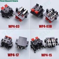 1Piece WP4-3 WP4-3B WP4-17 dual row 4-position connector WP4-15 speaker wiring clip speaker spring terminal switch test clip