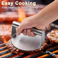 Hamburger Press Maker 430 Stainless Steel Circular Square Burger Meat Press Kitchen Tool for Deli Meats Kitchen Accessories