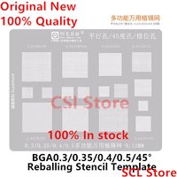 Amaoe BGA Stencil Template 0.3/0.35/0.4/0.5/Parallel/45 Degree Hole Universal Solder BGA Reballing Stencil Solder Net