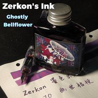 Zerkon's Ink No79 , Ghostly Bellflower, Chromatography Journal Color Pen Ink 50ml
