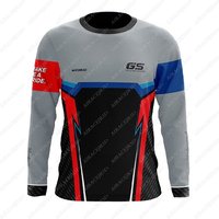 ADVENTURE Sports For BMW R1250 GS Motorrad Racing Motorcycle Quick Dry Anti-UV Long sleeves T-shirt Jerseys Black Grey Women Men
