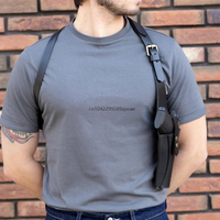 Tactical Concealed Shoulder Gun Holster Underarm Pistol Bags Multifunctional Cosplay Western Cowboy Leather Holsters