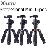 XILETU FM5S Portable Tripode Lightweight Travel Stand Tabletop Video Mini Tripod with 360 Degree Ball Head Tripod For Camera