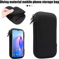 【C】1Pc Universal Neoprene Pouch Phone Protective Pouch Portable Waterproof Zipper Phone Pouch