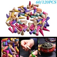 Mixed Natural Reflux Tower Incense Smoke Odor Remover Anxiety Relief Fragrance Incense Cone Meditation Relaxation Aromatherapy