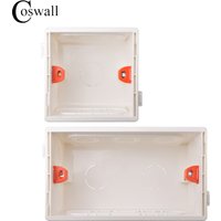 Coswall Adjustable Mounting Box Internal Cassette 86/146mm*84mm*52mm For 86 Type Switch and Socket White Wiring Back Box