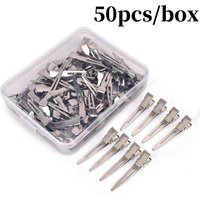 20-50pc Ladies Salon Fixed Hairclip Metal Silver Seamless Hair Pin 4.5cm Stylish Hair Root Fluffy Clips DIY Hairdressing Tools