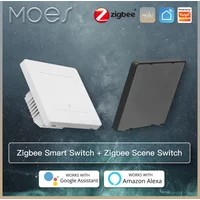 MOES Star Ring Switches ZigBee3.0 Tuya Smart Push Button Light / Scene Switch Smart Life APP Remote Control Alexa Google Voice
